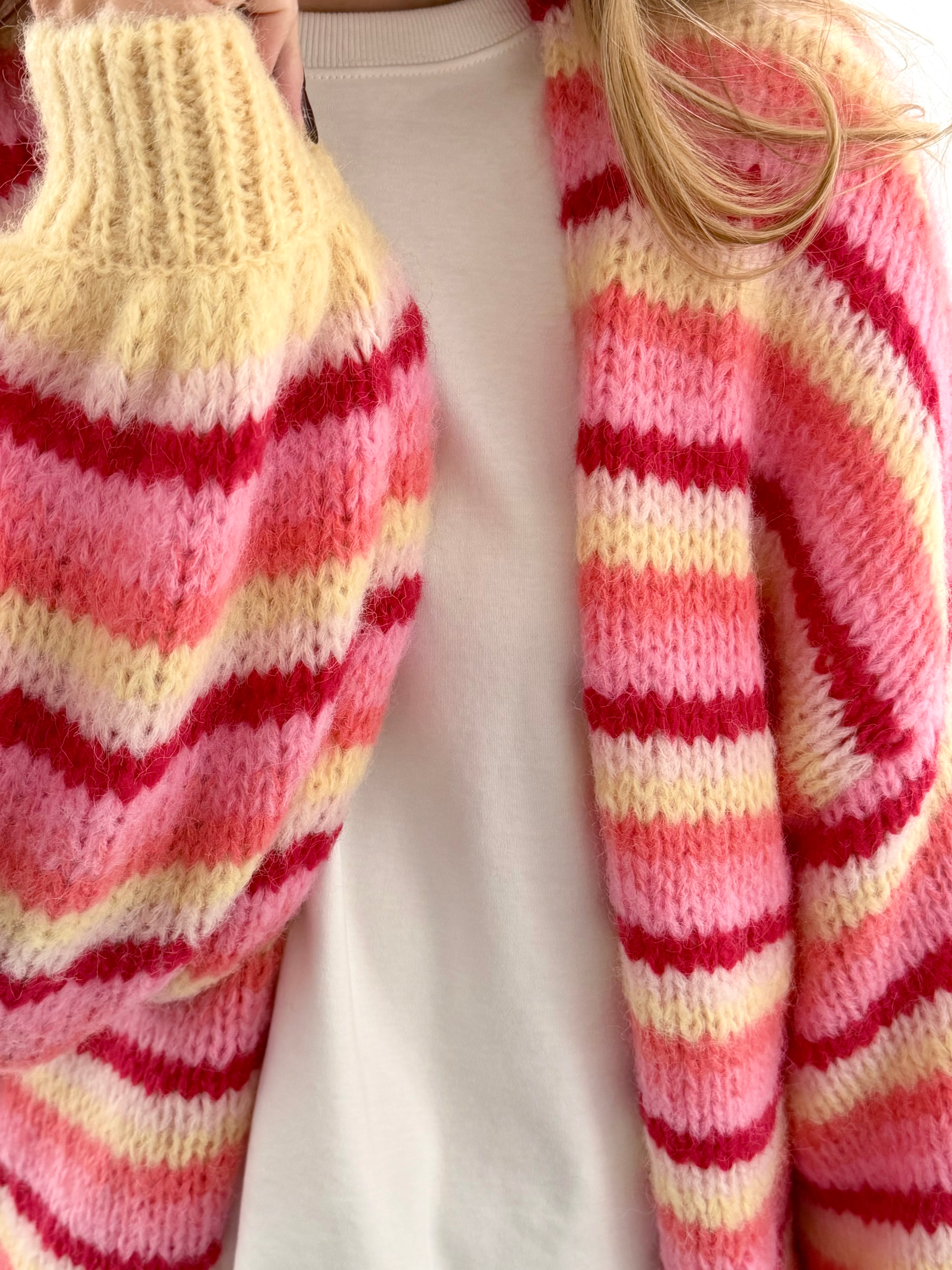 VMMAYBE Knit Cardigan - Chintz Rose